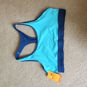 NWT, Women's medium support sports bra, size L, C9 brand, blue